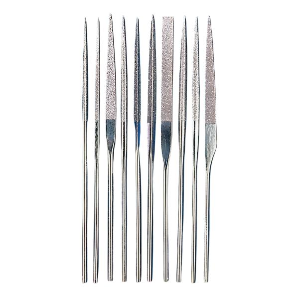 10-piece Mini Diamond Needle File Set, Medium Grit