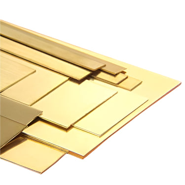 1/64 Inch x 12 Inch Brass Strip Assortment (18 Pieces)