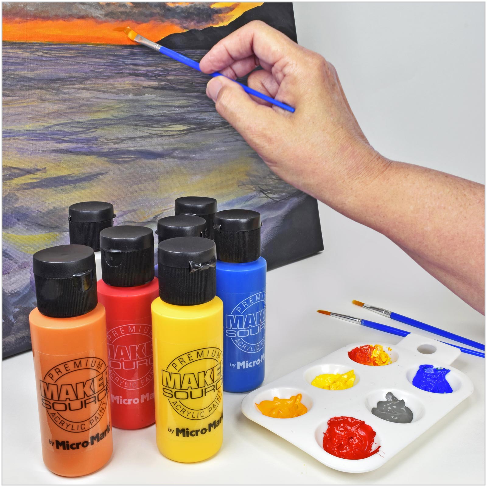 Maker Source by Corebazaarstore 24 Colors Basic Paint Set
