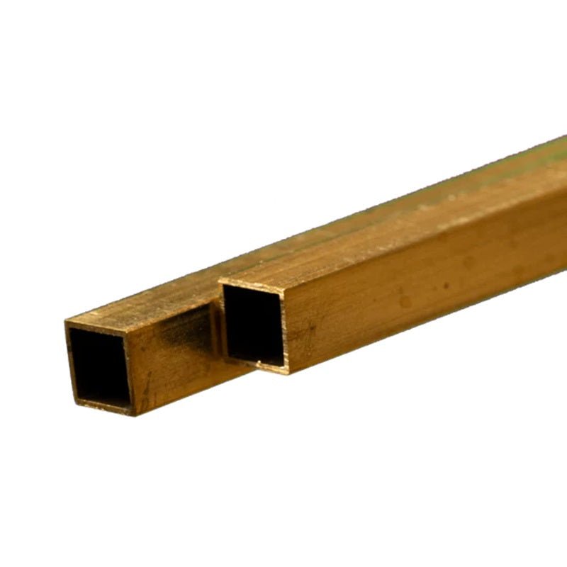 5/16 Square Brass Tube, 6 Pieces