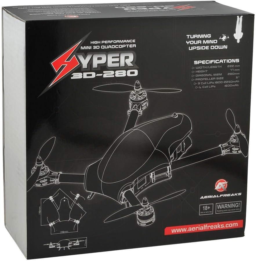 AerialFreaks Hyper 280 3D Quadcopter, Kit Only