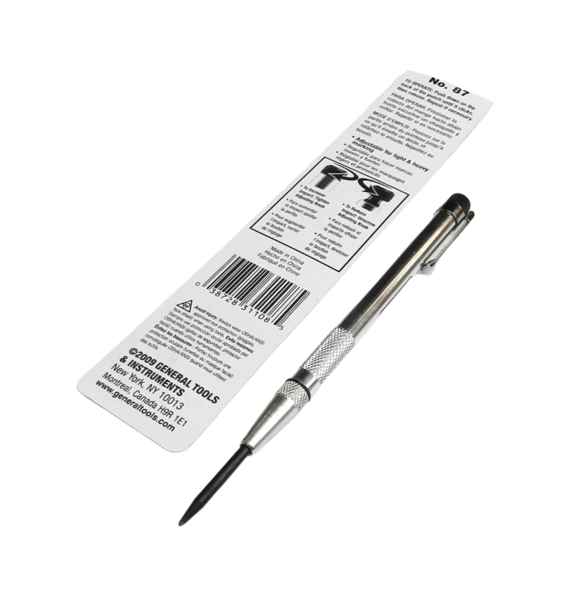 General® #87 Automatic Jewelers Center Punch