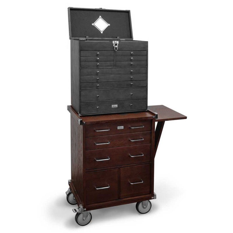 Gerstner International Dark Oak 5 - Drawer Roller Cabinet