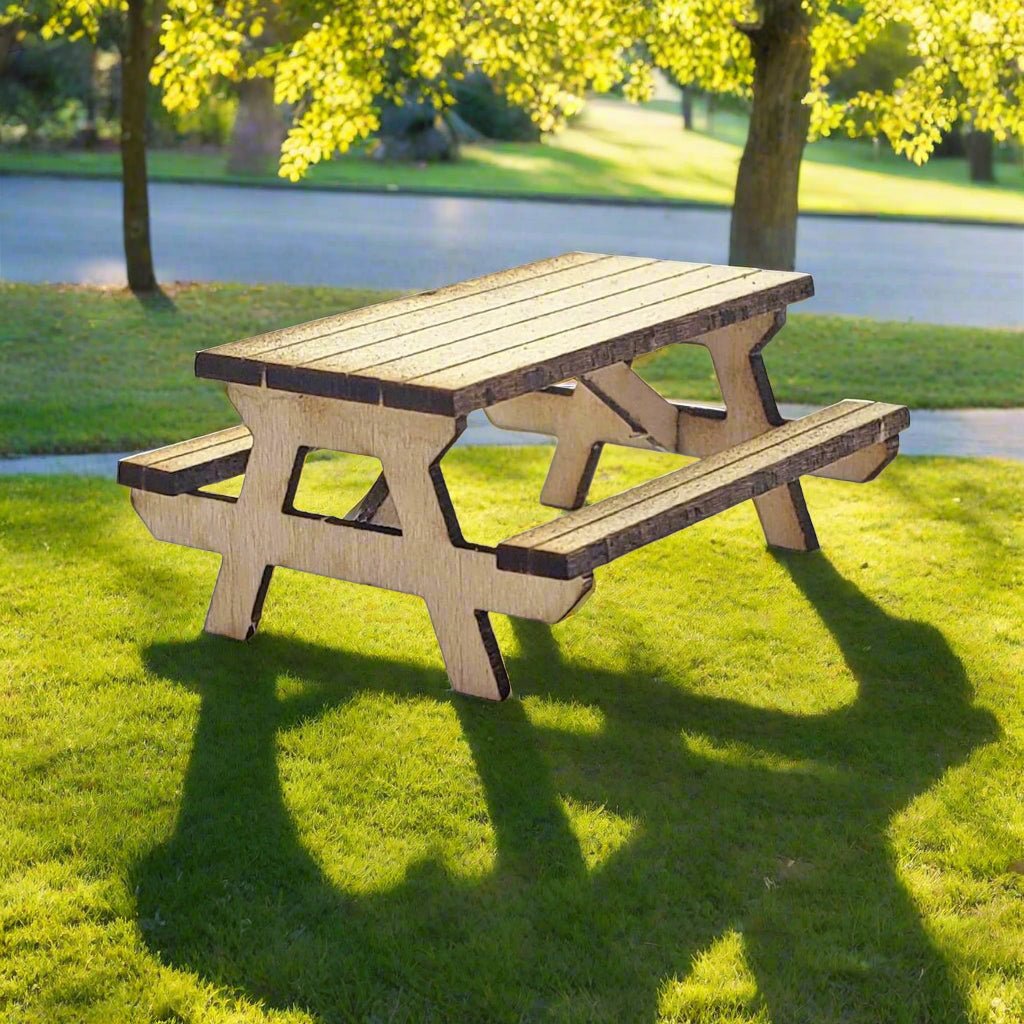 HO Scale Picnic Tables by Scientific, Pack of 18
