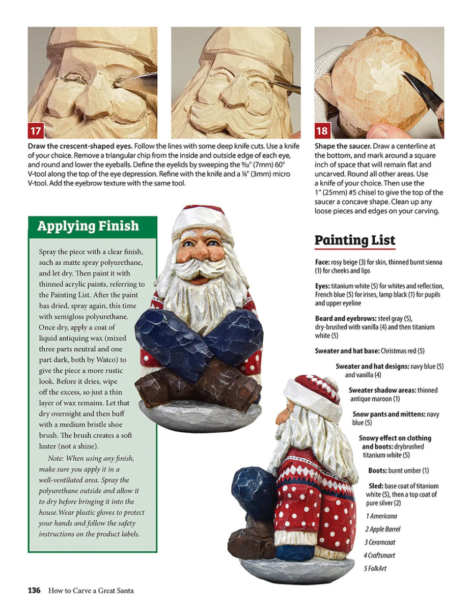 How to Carve a Great Santa Book