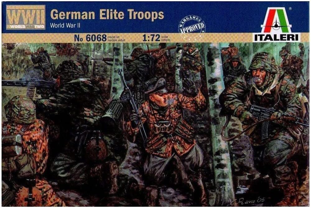 Italeri® WWII German Elite Troops 48 pc Plastic Model Kit, 1/72 Scale