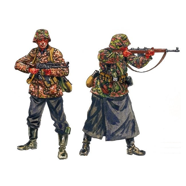 Italeri® WWII German Elite Troops 48 pc Plastic Model Kit, 1/72 Scale