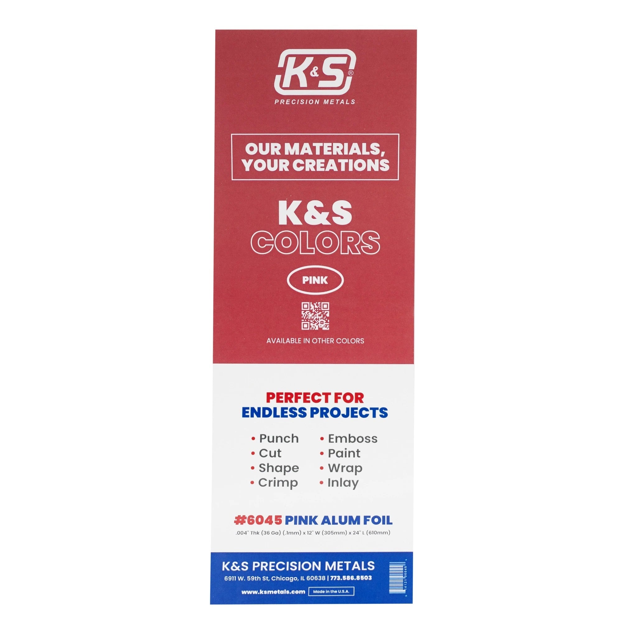 K&S™ Pink Aluminum Foil