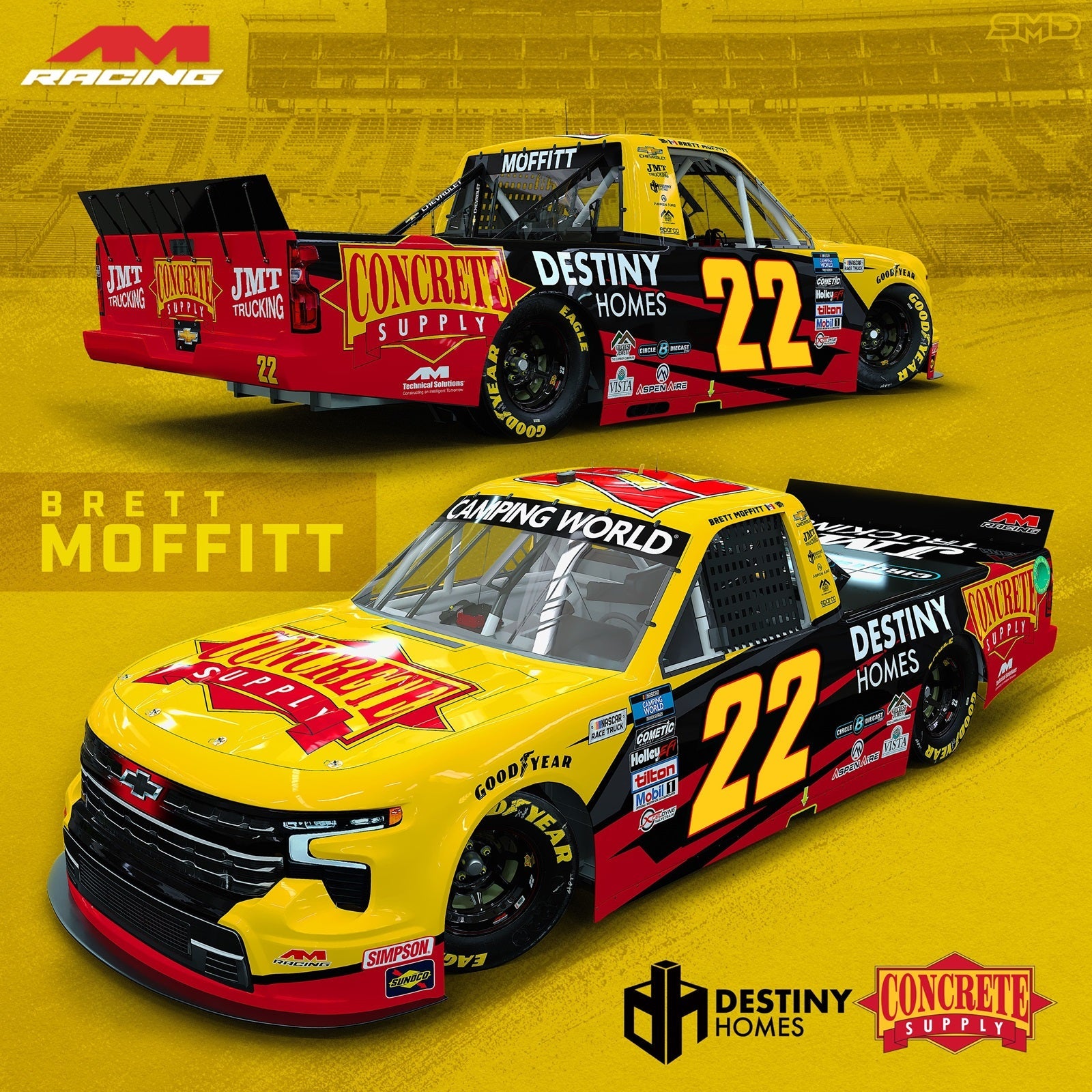 Lionel Racing Brett Moffitt 2022 Concrete