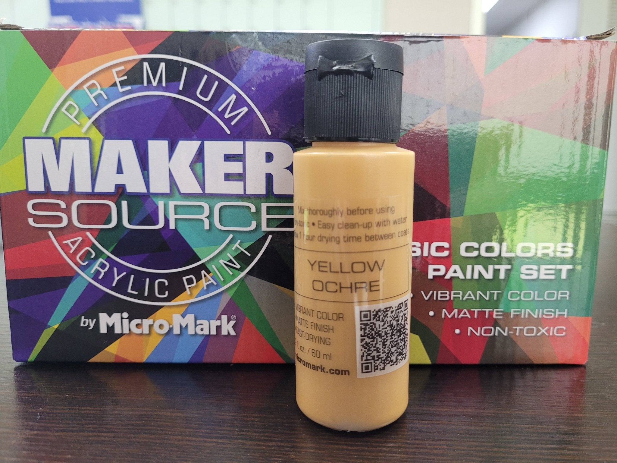 Makersource Acrylic Paint by Micro - Mark, Yellow Ochre, 60ml