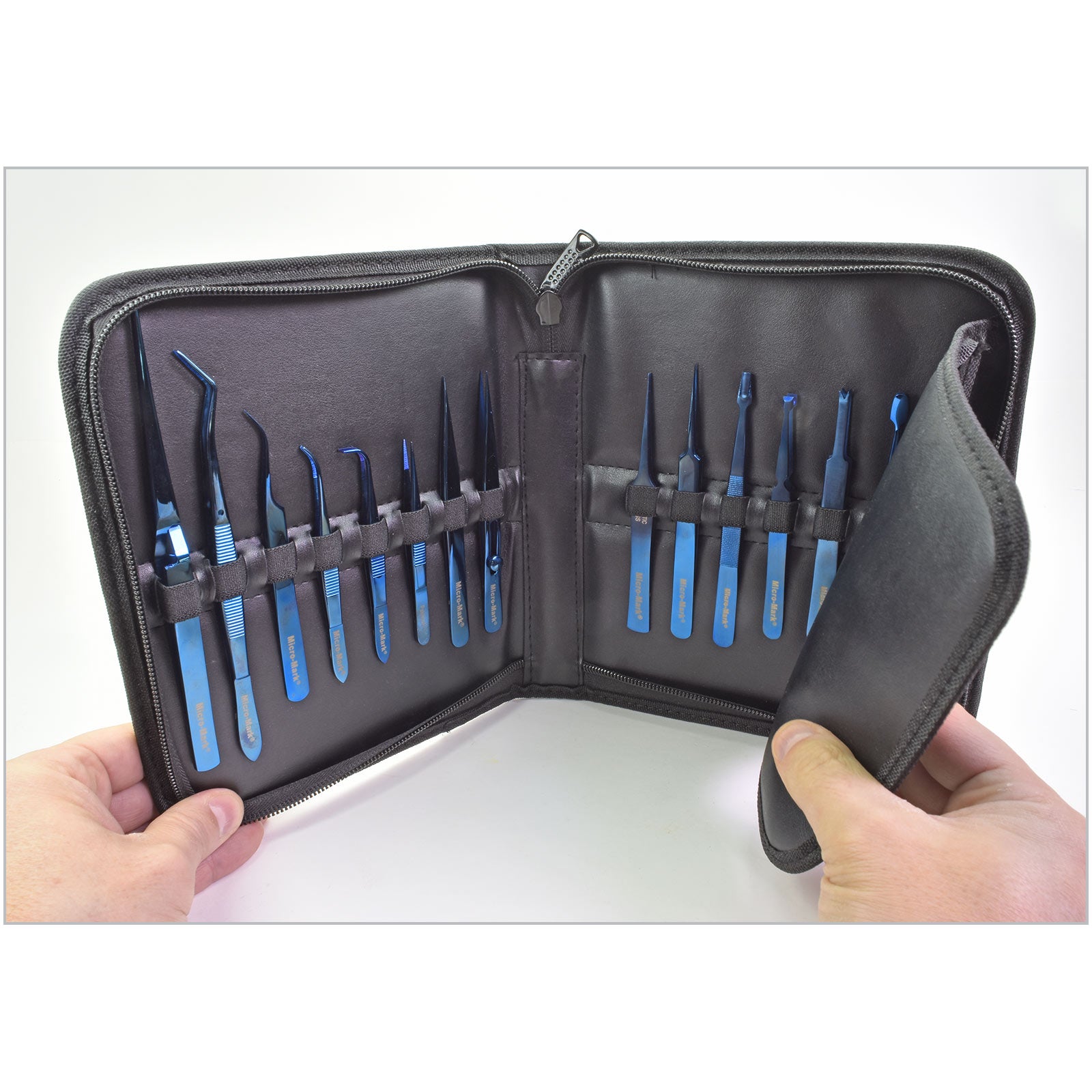 Micro - Mark 15 - piece Titanium Tweezer Set