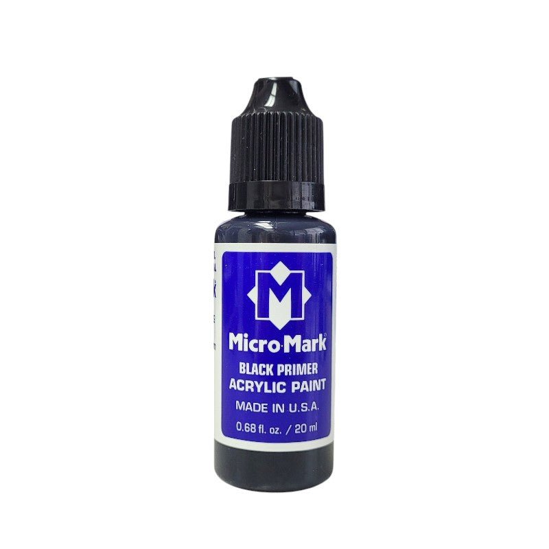 Micro - Mark Black Primer Acrylic Paint, 20ml