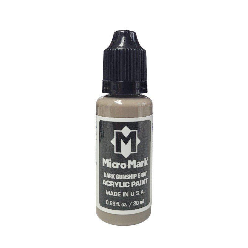 Micro - Mark Dark Gunship Gray Paint, 20ml