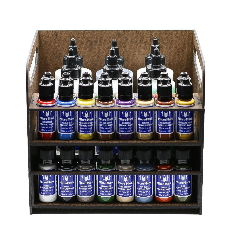 Corebazaarstore Deluxe Acrylic Paint System with Portable Organizer Rack