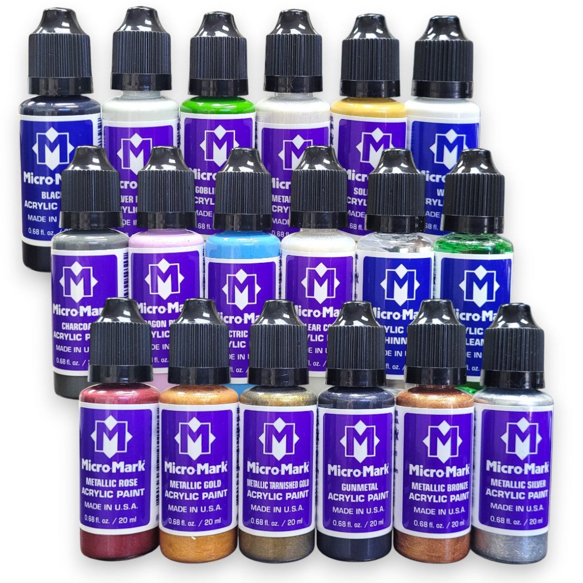 Micro - Mark Fantasy Color Acrylic Paint Set