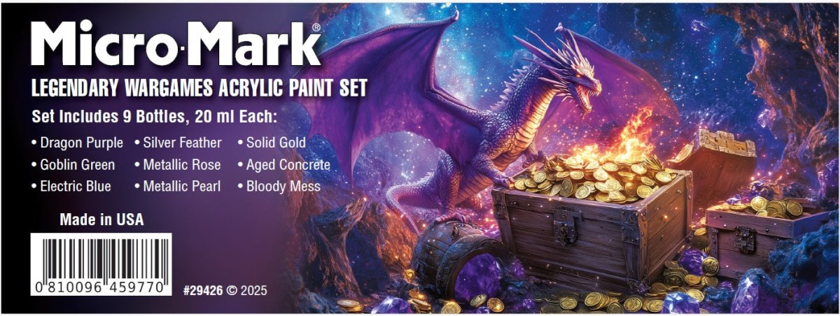 Micro - Mark Legendary Wargame Acrylic Paint Set
