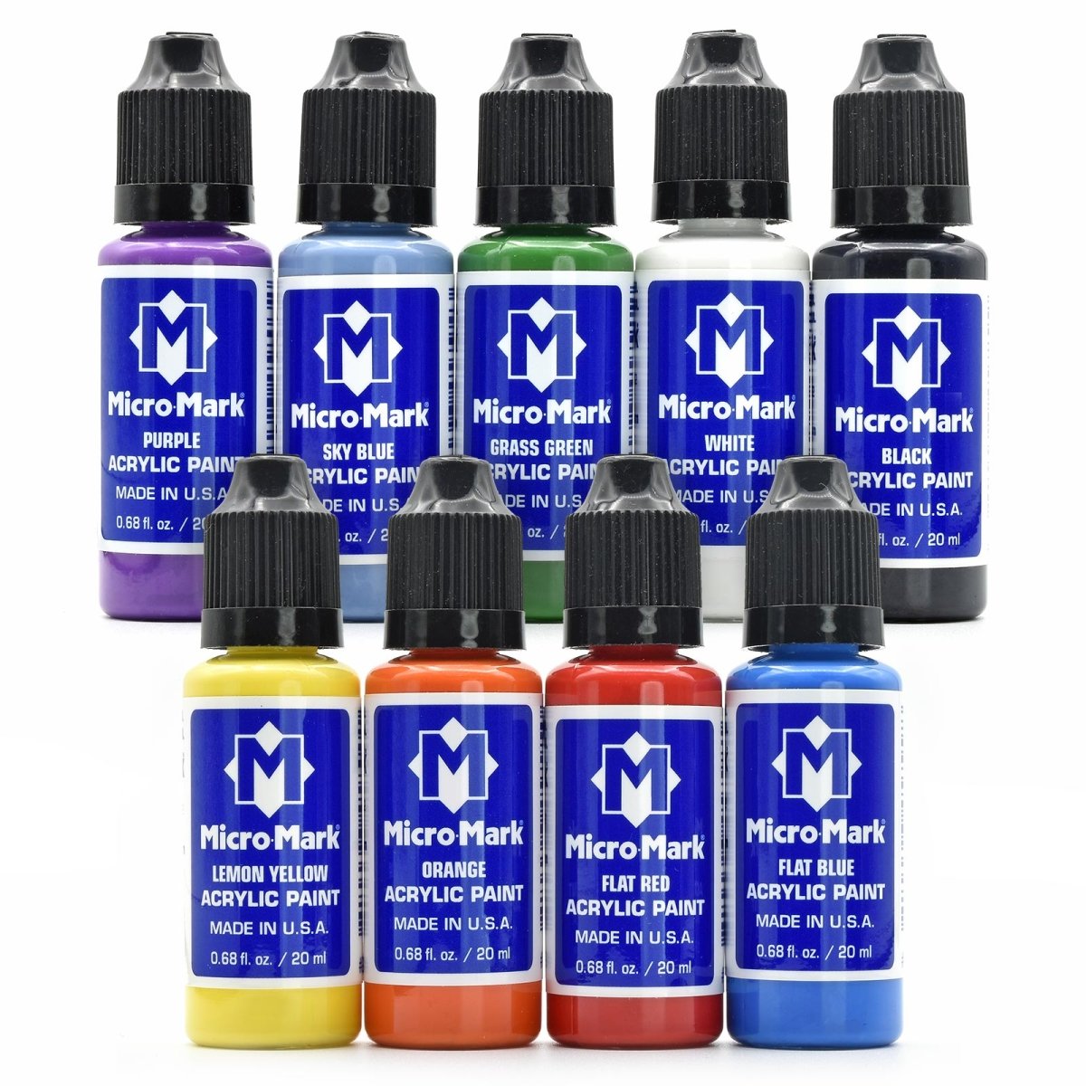 Micro - Mark Primary Colors Plus Acrylic Paint Set