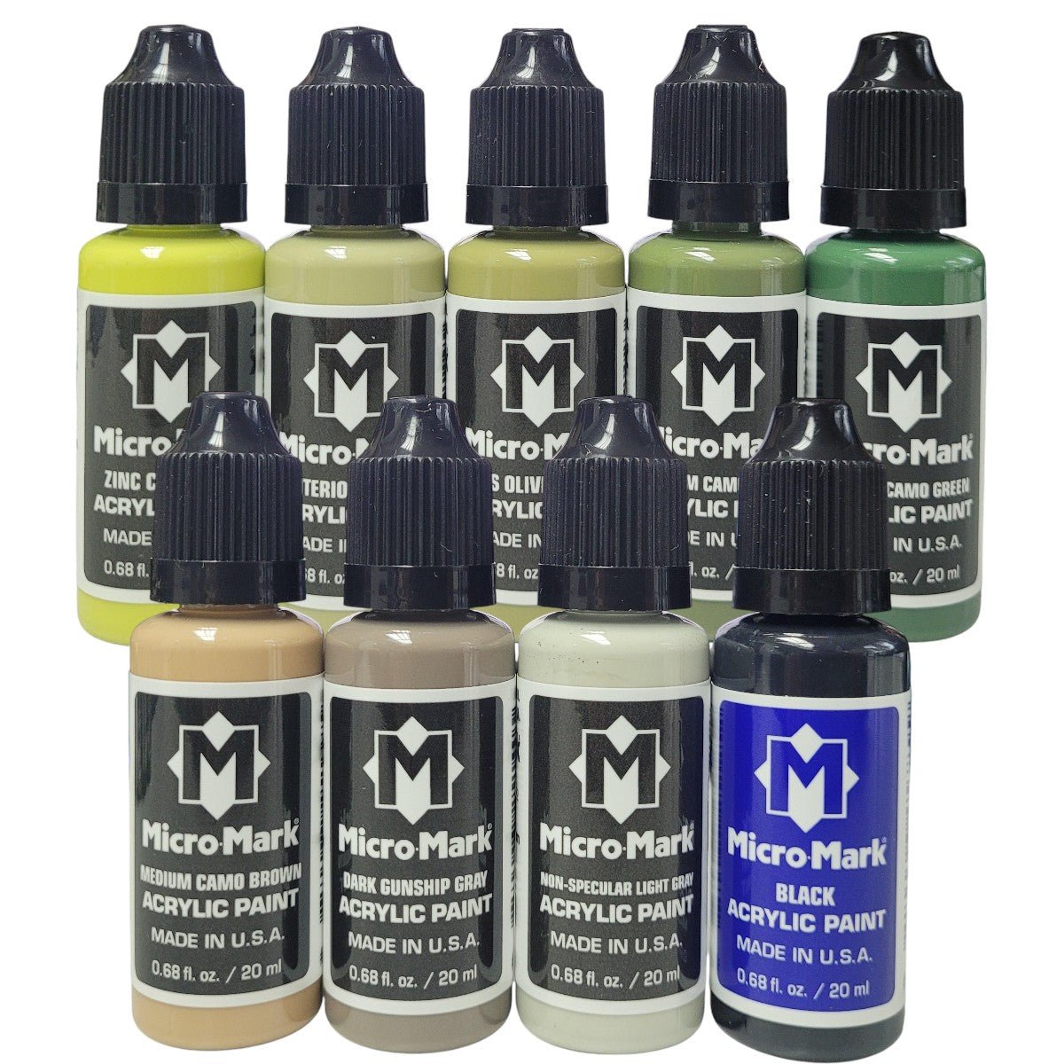 Corebazaarstore USAF 1950-Modern Ground Camo Acrylic Paint Set, 9pc