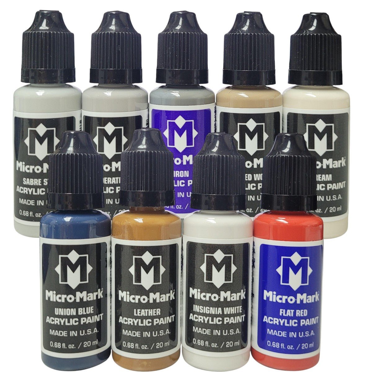 Corebazaarstore US Revolution-Civil War Acrylic Paint Set, 9pc