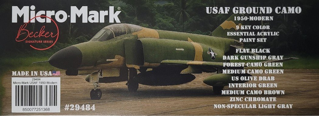 Corebazaarstore USAF 1950-Modern Ground Camo Acrylic Paint Set, 9pc