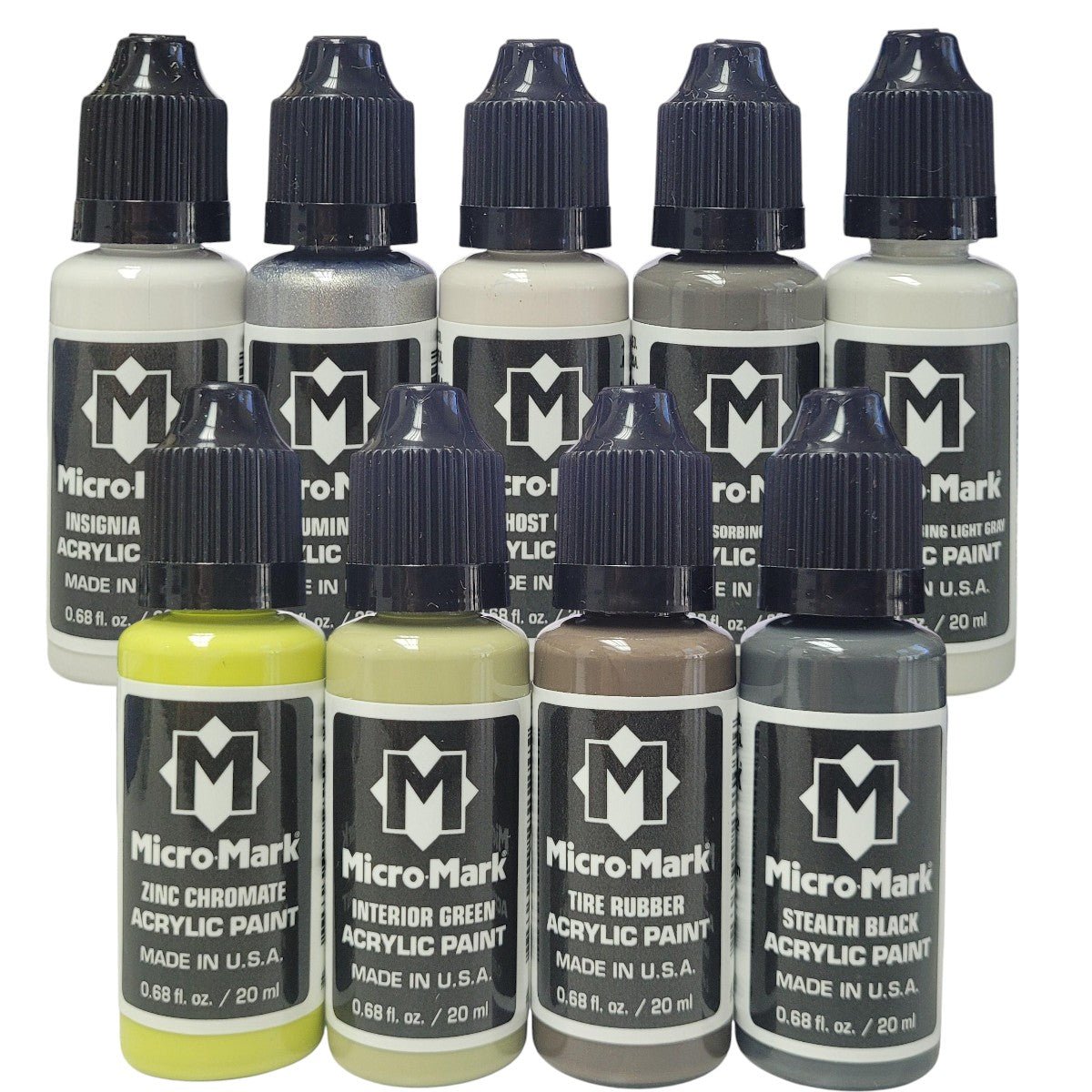 Micro - Mark USAF 1950 - Modern Sky Camo Acrylic Paint Set, 9pc