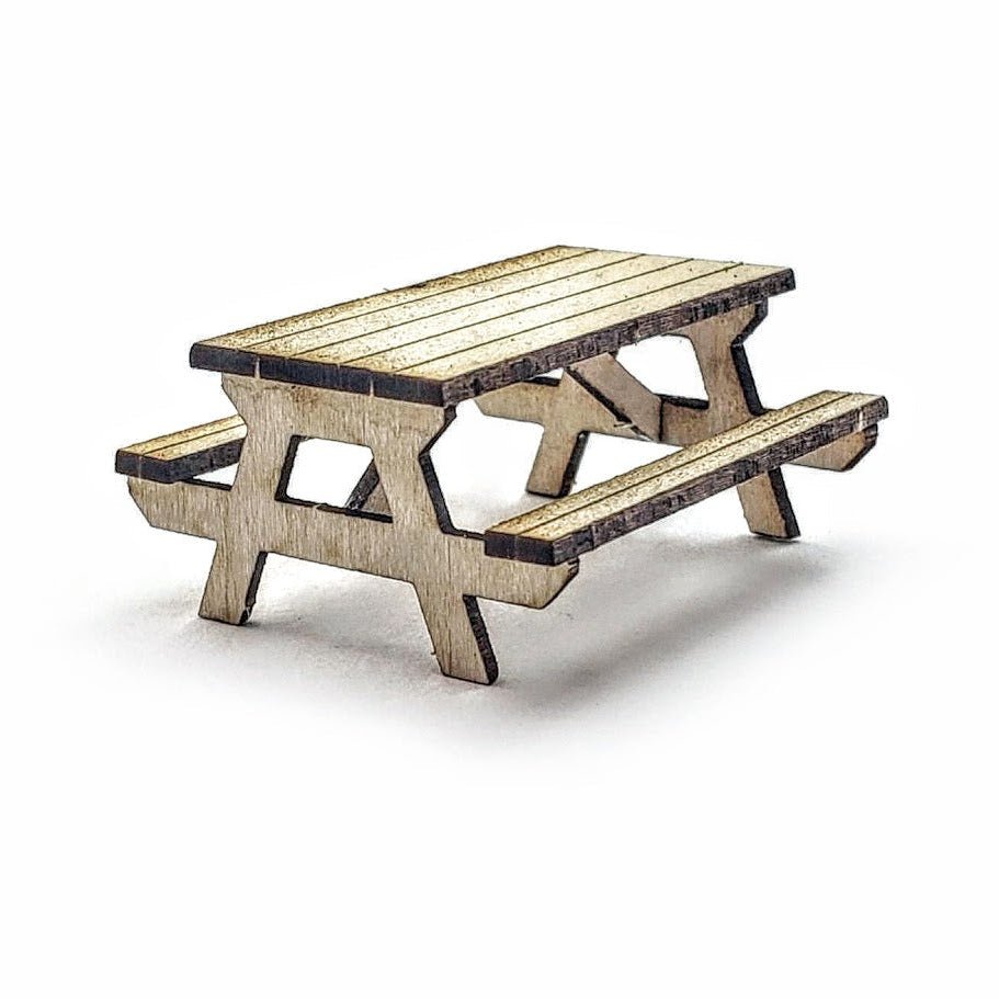 O Scale Picnic Tables by Scientific, Pack of 9