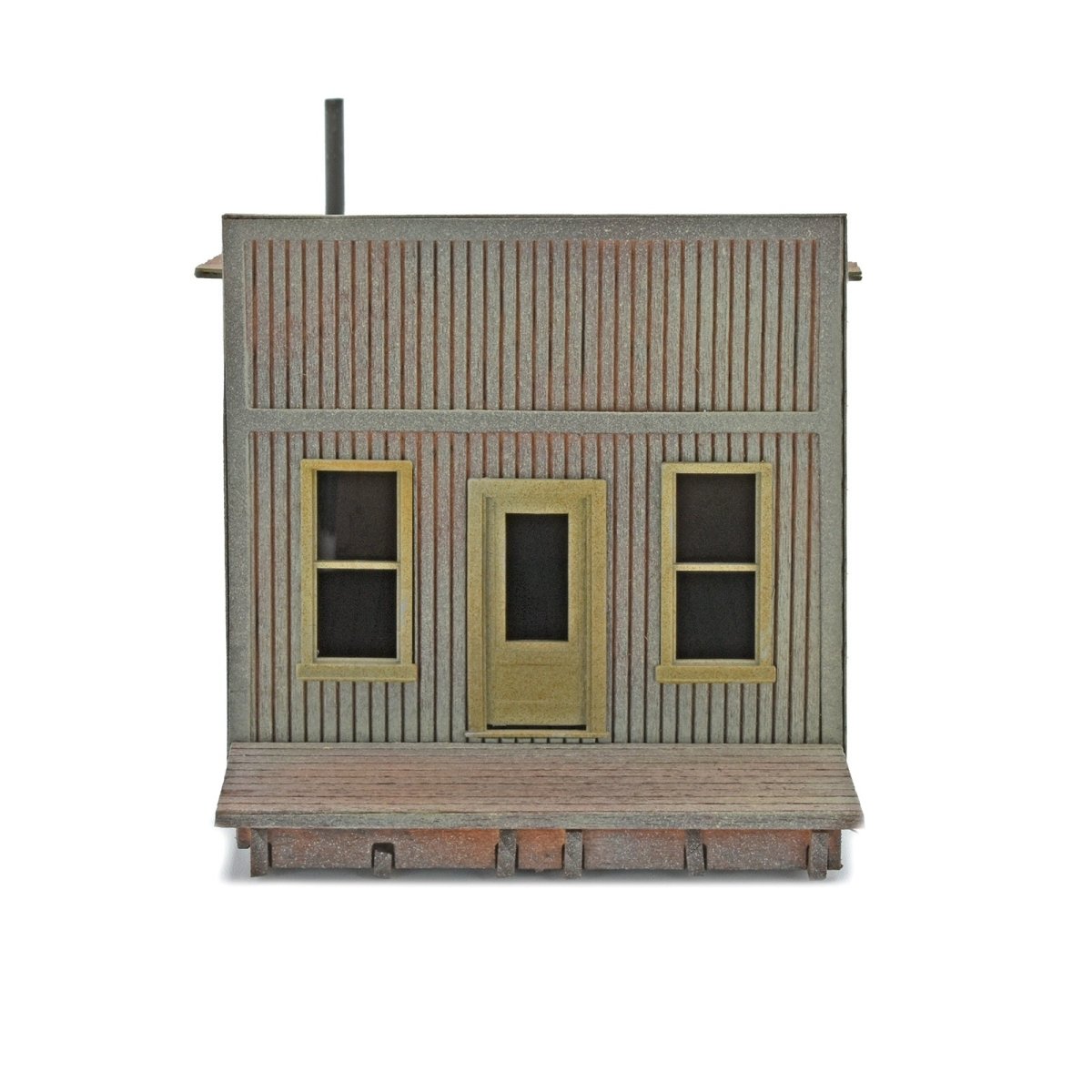 Old West Barber Shop, HO Scale, Laser - Art by Scientific