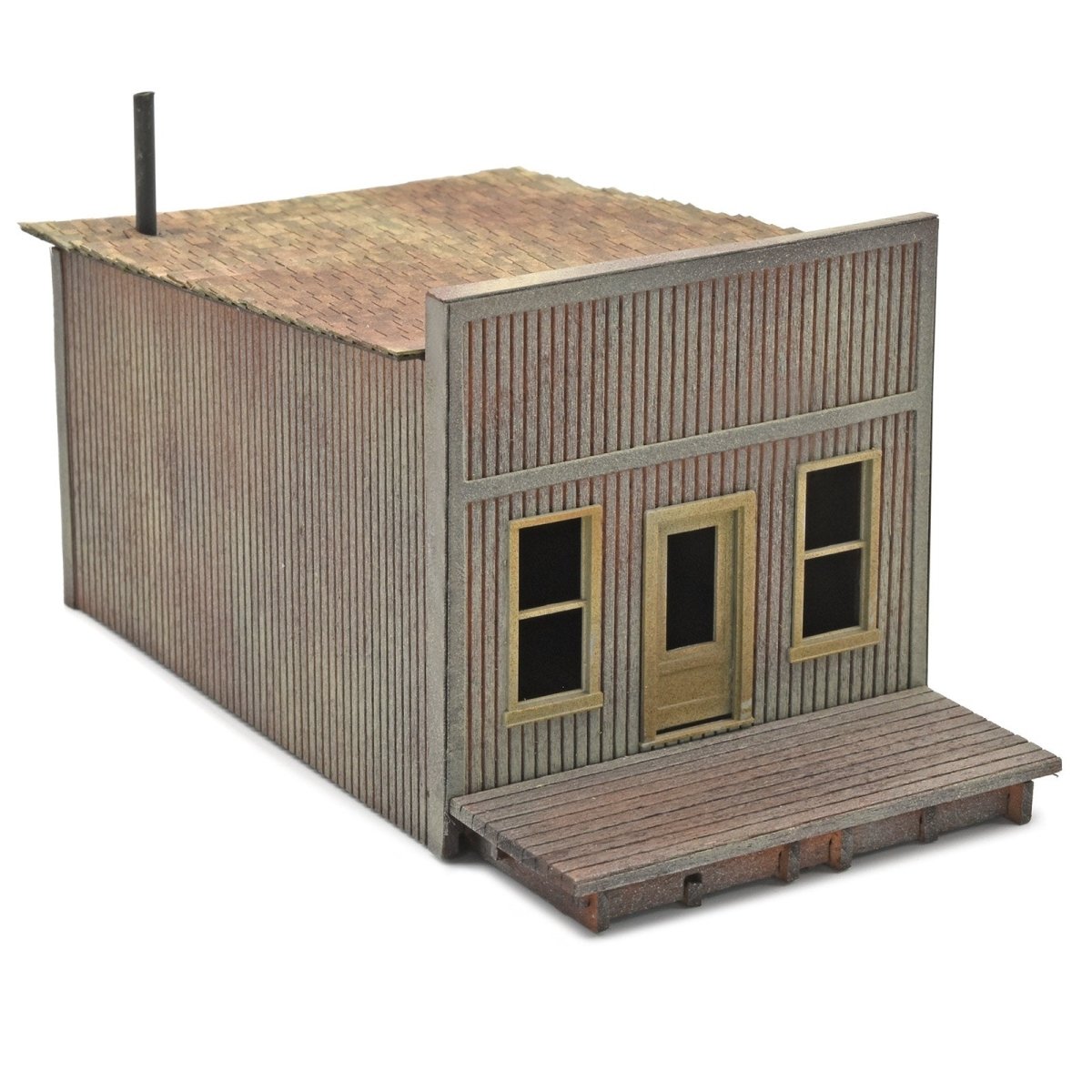 Old West Barber Shop, HO Scale, Laser - Art by Scientific