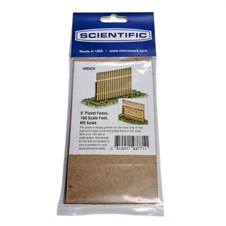 Picket Fencing for HO Scale Model Railroads by Scientific