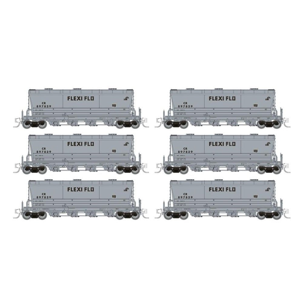 Rapido® Flexi - Flo Hopper (Late): CR - Conrail Repaint - 6 - Pack, N Scale