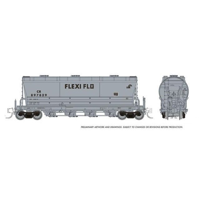 Rapido® Flexi - Flo Hopper (Late): CR - Conrail Repaint - 6 - Pack, N Scale