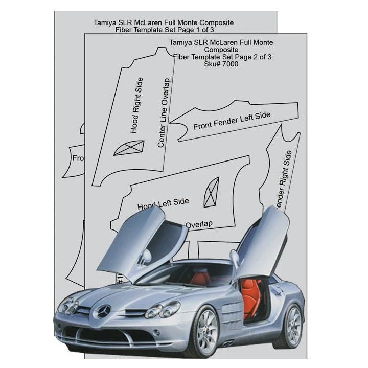 Scale Motorsport® MB SLR McLaren Full Carbon Jacket Decal Set 1/24 Scale