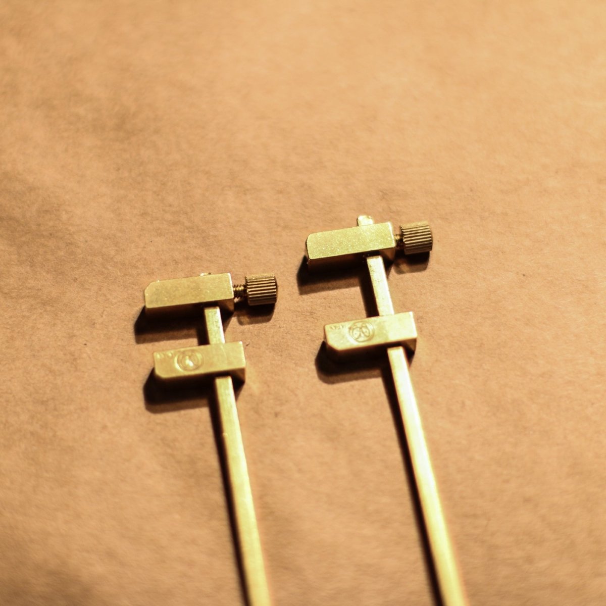 Solid Brass Miniature Bar Clamps, 3 - 3/4 Inches Long (Set of 2)