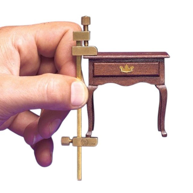 Solid Brass Miniature Bar Clamps, 3 - 3/4 Inches Long (Set of 2)