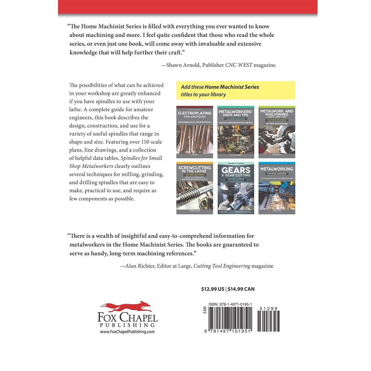 Spindles for Small Shop Metalworkers Book