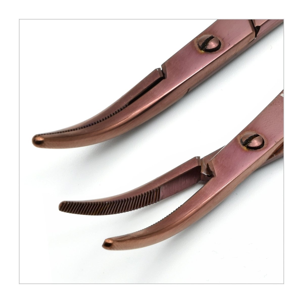 Surgical Hemostat, Curved Tip, Titanium Plated