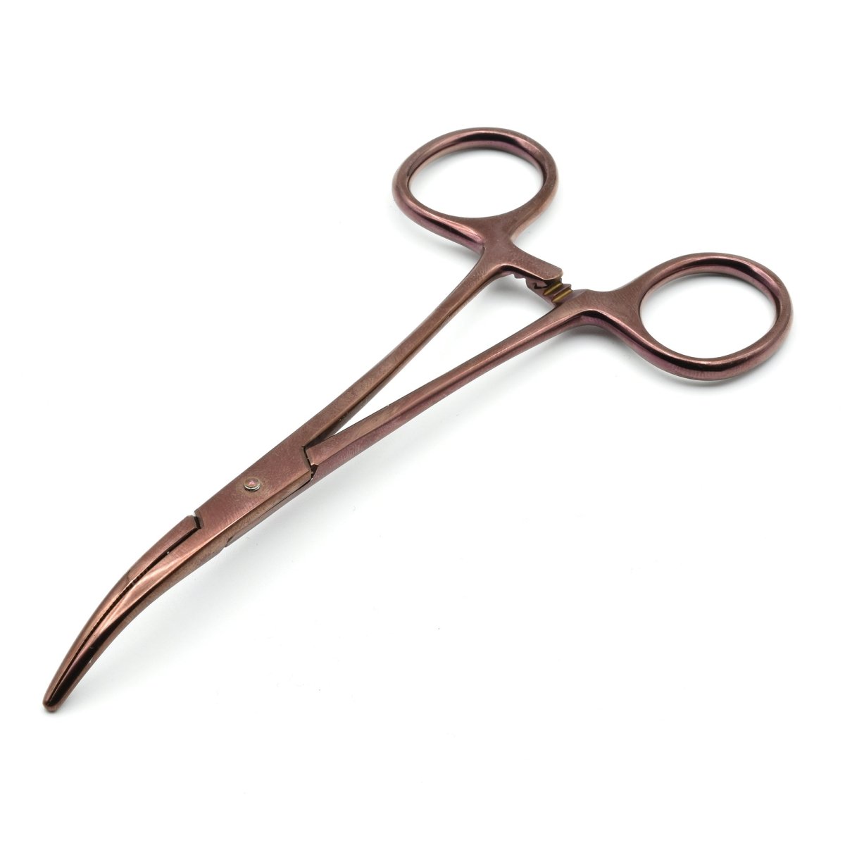 Surgical Hemostat, Curved Tip, Titanium Plated