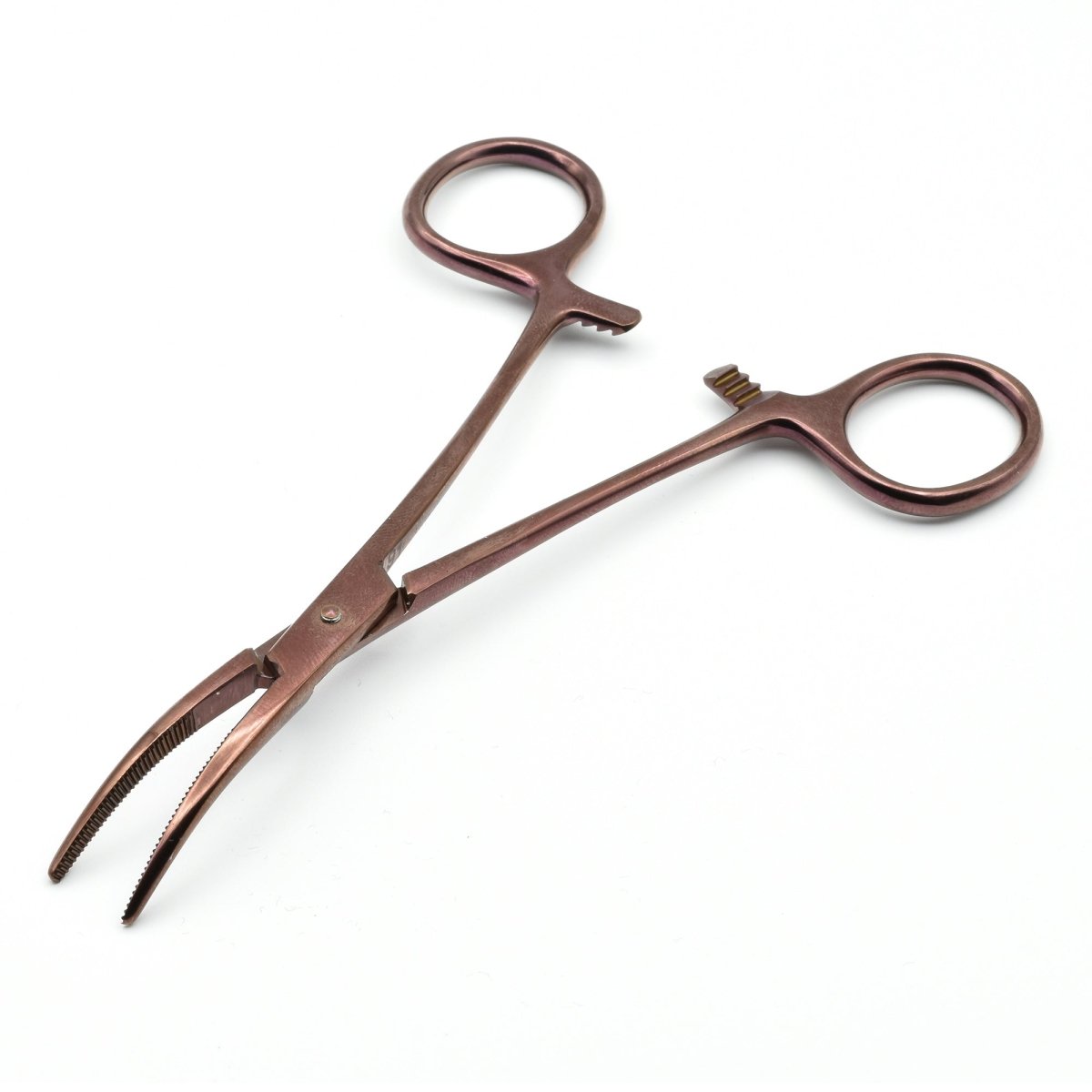 Surgical Hemostat, Curved Tip, Titanium Plated