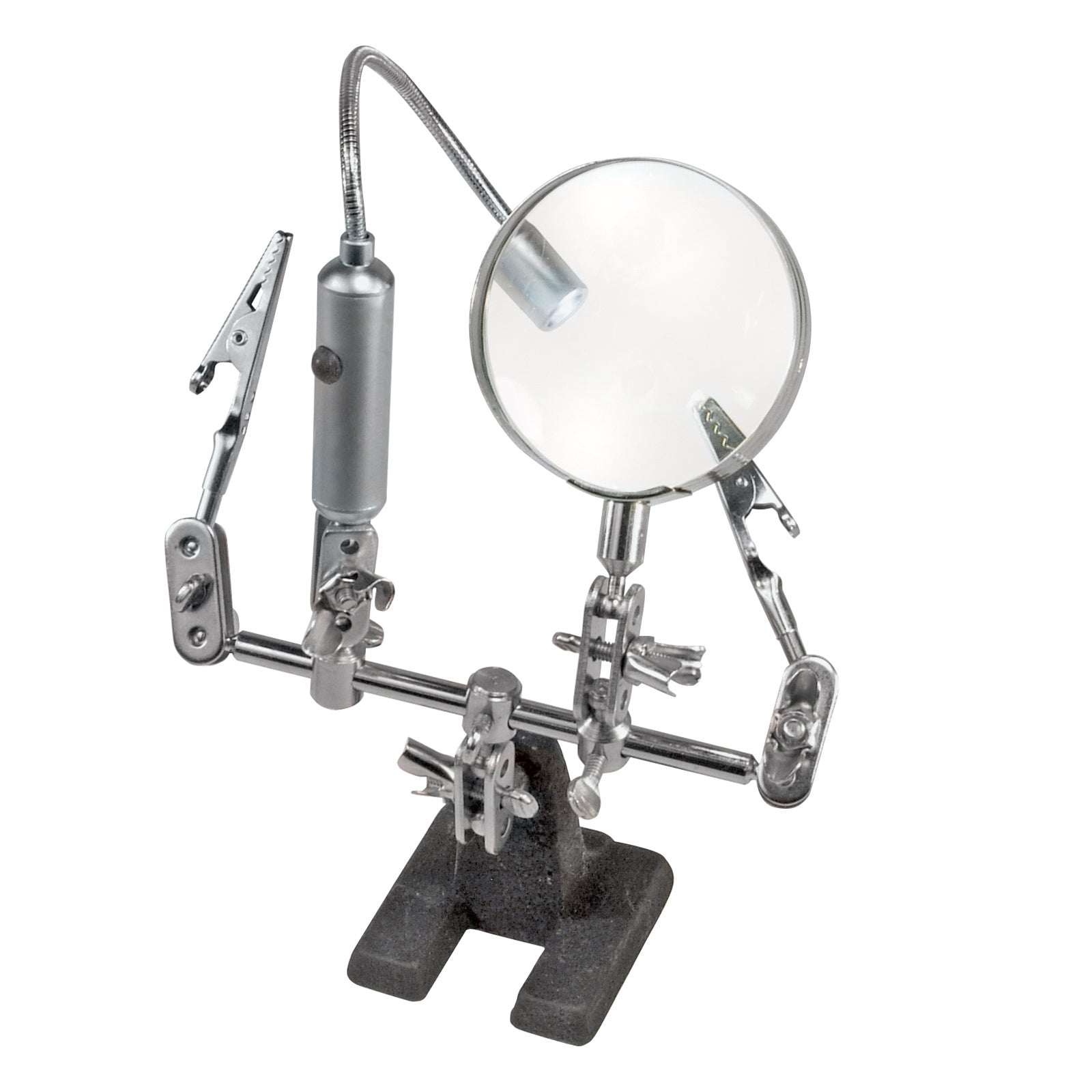 Hawk-Magna-Desk Helping Hand Magnifier with LED Light