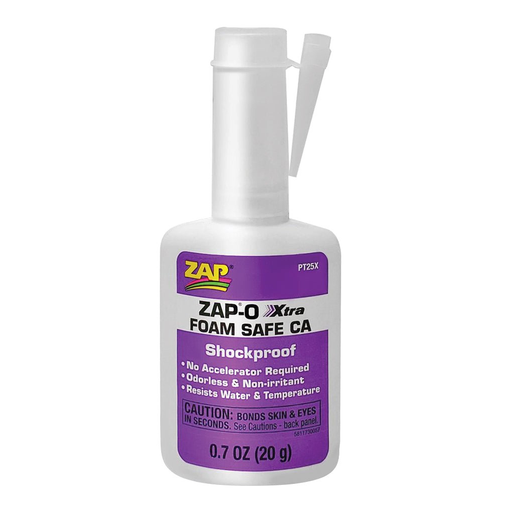 Zap-O Foam-Safe Odorless Ca Glue, 0.7oz